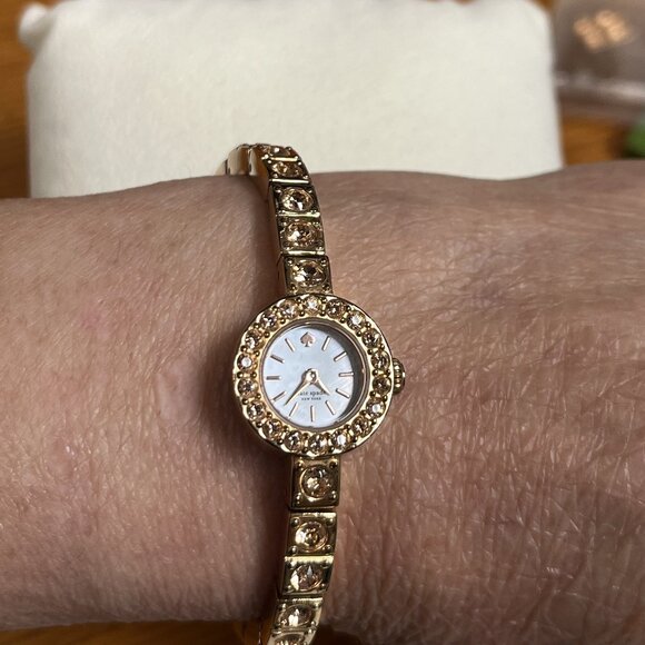 HOST PICK!!!!Women's Kate Spade Pave Rose Gold Watch - Picture 3 of 12